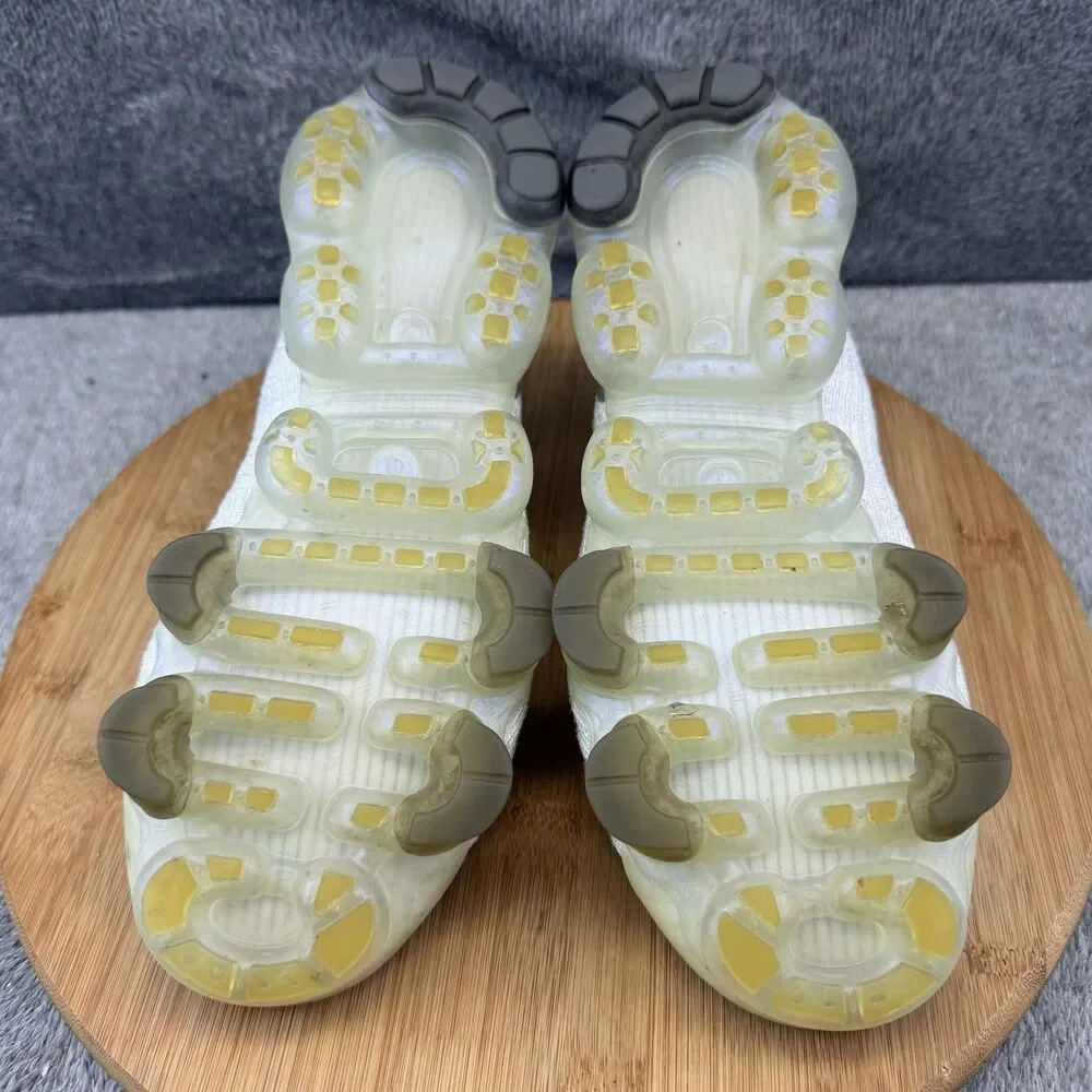 Nike Air VaporMax Shoes Boys Size 7Y White Knit Running Sneakers BQ5238-101